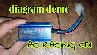 AC RACING CDI WIRING DIAGRAM X CONNECTIONS TUTORIAL  rdworksideas [upl. by Ihcur412]