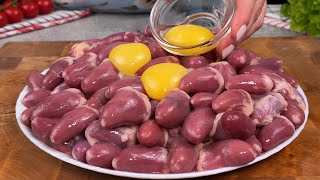 Omas Geheimrezept zum Kochen von Hühnerherzen das jeden verrückt macht Einfach und lecker [upl. by Pricilla]