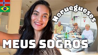 O DIA QUE OS MEUS SOGROS NORUEGUESES VIERAM ME VISITAR  FIZ ISSO PARA ELES [upl. by Eibob]