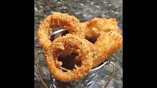 Onions Rings amp Mozzarella Sticks  Crispy amp ooey gooey onionrings mozzarellacheesesticks [upl. by Sale]