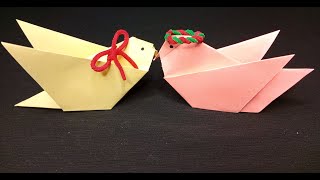 quotEasy Bird Origami Tutorial StepbyStep Guide for Beginners  DIY Paper Craftquot [upl. by Palmer]