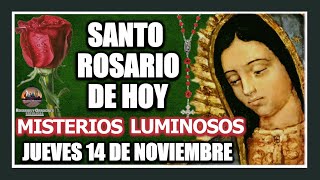 SANTO ROSARIO A LA VIRGEN DE GUADALUPE DE HOY MISTERIOS LUMINOSOS JUEVES 14 DE NOVIEMBRE DE 2024 [upl. by Vardon]