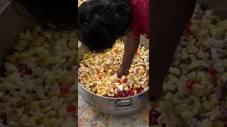 Fruit Salad Preparation in the Wedding [upl. by Sabra]