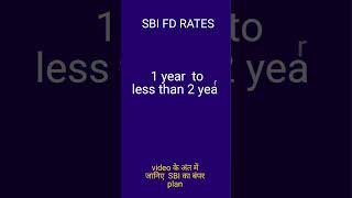 SBI FD interest rates 2024 sbifDrates fixeddepositinterestrates [upl. by Ophelie]