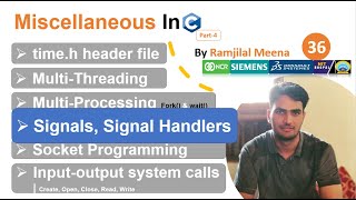 C36 Signals amp Signal Handlers in C Programming  Default amp User defined Signal Handlers  SIGINT [upl. by Ha738]