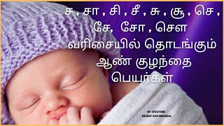 sa varisai boy names in tamil  s letter baby boy names  s letter boy baby name s letter boy names [upl. by Ellatnahc349]