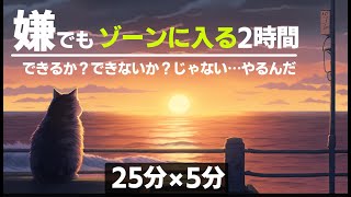 【ゾーン集中】もしかしたら目標達成の結果を変えるかもしれない２時間の勉強 [upl. by Ansell]