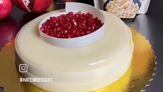 كيكة فخمة بالفانيلا و الشكولاطة البيضاء Entremet Vanilla Chocolat Blanc 🍰 hatemdessert 🇩🇿 [upl. by Claudetta]