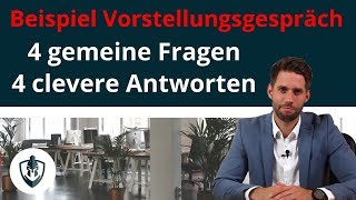 Vorstellungsgespräch Fragen und Antworten  4 Fallen [upl. by Olgnaed]