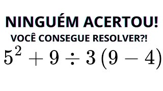 MATEMÁTICA BÁSICA VS VOCÊ  EXPRESSÃO NUMÉRICA [upl. by Parette]