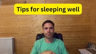 Tips for sleeping well [upl. by Nemzzaj]