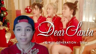 Girls GenerationTTS 소녀시대태티서  Dear Santa English ver MV Video Reaction by Cassie [upl. by Harahs50]