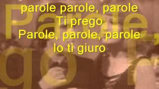 PAROLE PAROLE alberto lupo e mina lyric Learn italian singing [upl. by Daahsar]