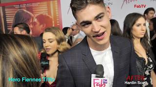 Hero Fiennes Tiffin at the quotAFTERquot premiere [upl. by Mixie]