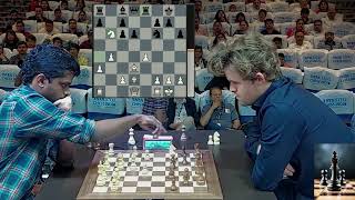 No mercy heartbreaking moment in endgame  SL Narayanan vs Carlsen Tata Steel Chess India Blitz [upl. by Shem972]