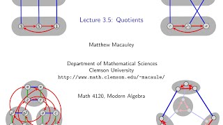 Visual Group Theory Lecture 35 Quotient groups [upl. by Biagi25]