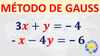 🛑 MÉTODO DE GAUSS paso a paso  SISTEMA DE ECUACIONES DE 2X2  Juliana la Profe [upl. by Yniatirb]