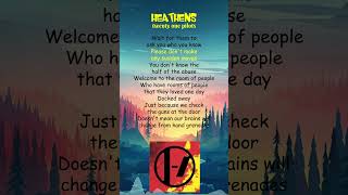 twenty one pilots  Heathens Lyrics shorts [upl. by Lilak144]