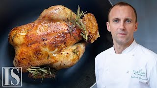 Il pollo al forno in un 2 stelle Michelin francese con Giuliano Sperandio  Le Clarence [upl. by Yleen141]