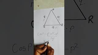 Cosine RuleCosine of an angle trigonometry mathscalculus [upl. by Fulks]