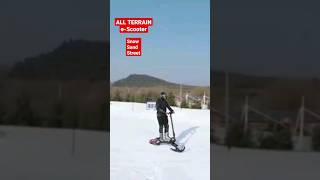 All Terrain Electric Scooter  Snow Sand Road electricscooter [upl. by Thorrlow]