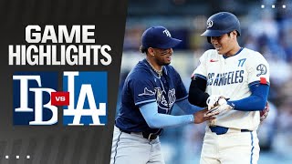 Rays vs Dodgers Game Highlights 82424  MLB Highlights [upl. by Steward478]