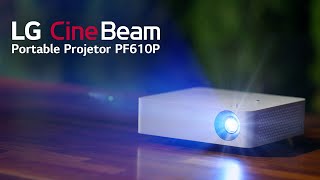 LG CineBeam PF610P Full HD Smart Portable Projector [upl. by Towbin]