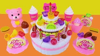 Birthday cake toy video for babies toddlers preschoolers [upl. by Aliemaj915]