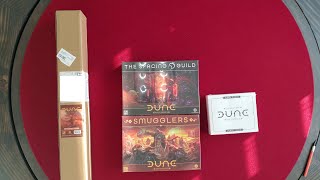 Dune War for Arrakis  The Spacing Guild and Smugglers Expansions Extras and Playmat Unboxing [upl. by Anisah]