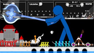 3v3 Stickman Fight  the Giant War  Marble amp Ragdoll battle [upl. by Koralle]