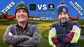 The BIG ONE Starts Here  Tubes v Andy Goldstein  Talksport v Golf Life Trophy Match 1 [upl. by Ramal441]