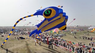 40th Weifang Intl Kite Festival kicks off in East China [upl. by Orpah766]