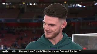 DECLAN RICE ON TONIGHTS MATCH [upl. by Notslah]