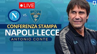 CONTE CONFERENZA STAMPA PRE NAPOLILECCE🎙️ LE PAROLE DI CONTE PRESS CONFERENCE oggi diretta live [upl. by Shandra]