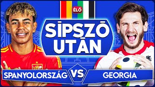 Spanyolország  Georgia REAKCIÓ  Sípszó után  Unibet [upl. by Rahs]