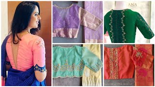 Latest Blouse Designs For Silk Sarees 2024 Silk Saree Blouses 2024 Latest Blouse Designs 2024 [upl. by Dickens]