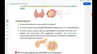 histology 23 epithelium  glandular epithelium [upl. by Noedig]