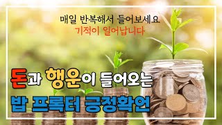 매일 들으면 돈과 행운이 들어옵니다  부의 법칙 긍정확언 [upl. by Nidnarb830]