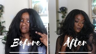 How to Curl a Synthetic Wig Outre Neesha Wig [upl. by Emma]