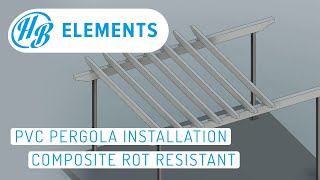 PVC Pergola Installation  Composite Rot Resistant [upl. by Attenal]