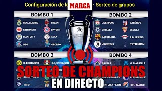 Sorteo de la fase de grupos de Champions League 20222023 EN DIRECTOI MARCA [upl. by Soloma720]