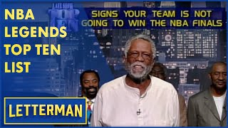 Bill Russell Kareem AbdulJabbar Willis Reed amp Other NBA Legends Present The Top Ten  Letterman [upl. by Clevey118]