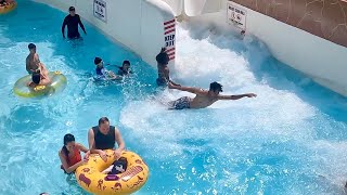 Torrent Lazy River Becomes Crazy River  Schlitterbahns New Braunfels Waterpark Texas [upl. by Stegman364]