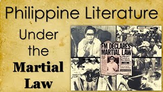 Philippine Literature under the Martial Law  cher Jane [upl. by Valora]