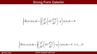 Finite Element Method Lecture 5A  Strong Form Galerkin [upl. by Farmann172]