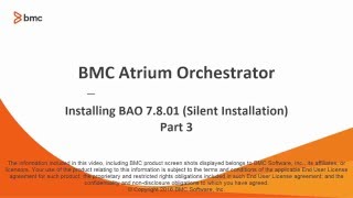 Installing BMC Atrium Orchestrator on Linux  Part 3 [upl. by Enelia550]