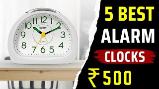 Top 5 Best Alarm Clocks under 500⚡Best Alarm Clock For Heavy Sleepers [upl. by Lennahc]