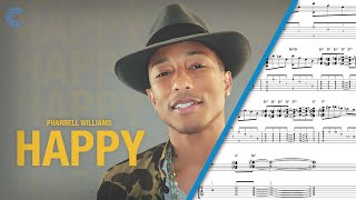 Cello  Happy  Pharrell  Sheet Music Chords amp Vocals [upl. by Dawaj]