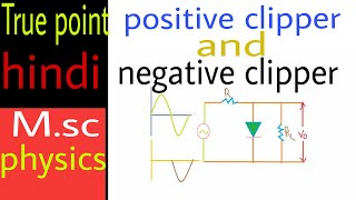 positive and negative clipper circuit in hindi  Analog electronics [upl. by Lohner]