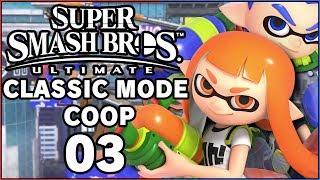 INKLING CLASSIC MODE COOP INKLING GIRLBOY Super Smash Bros Ultimate Part 3  DarkLightBros [upl. by Pinette]